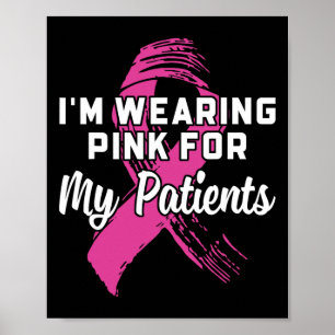 Poster Vestir Rosa Para Os Meus Pacientes Cancer De Mama