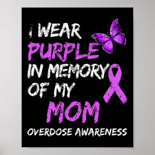 Poster Vestir Roxo Em Memória Da Consciência Da Minha Mãe