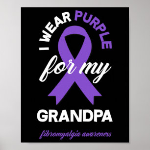 Poster Vestir Roxo Para A Sensibilização Do Meu Avô Fibro