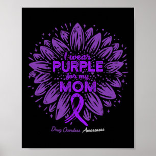 Poster Vestir Roxo Para Minha Mãe Sobredosagem De Drogas