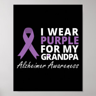 Poster Vestir Roxo Para O Amor Da Família Ribbon Do Meu A