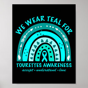 Poster Vestir Síndrome do Turim Teal Sensibilização Arco-