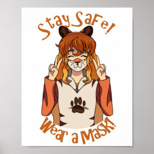 Poster Vestir uma máscara!Poster