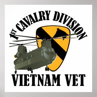 Póster Vet Cav Vietnam 1rua - CH-47