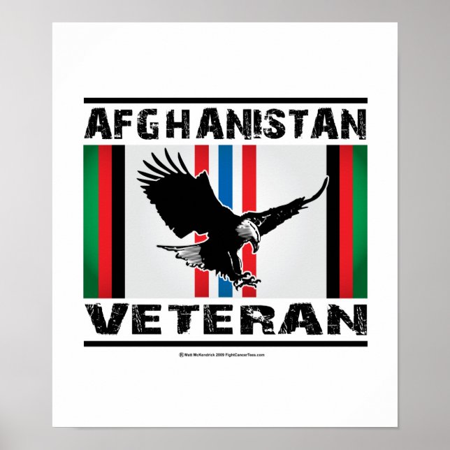 Póster Veteran Eagle 2 do Afeganistão (Frente)
