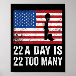 Poster Veterano 22 dias Sensibilização para o Suicídio Pt