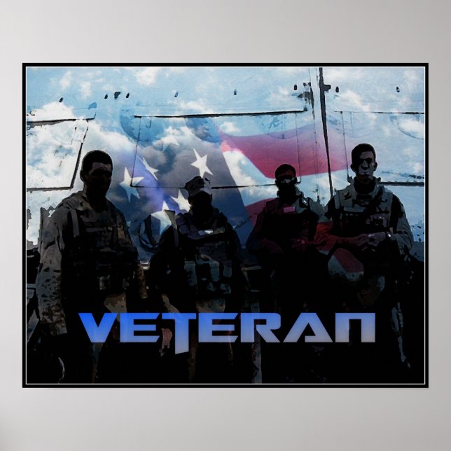 Poster Veterano Americano (Frente)