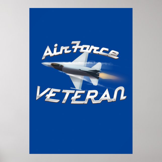 Poster Veterano da Força Aérea (Frente)