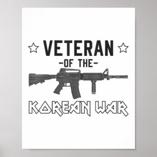 Poster Veterano Da Guerra Patriótica Da Arma Da Aranha