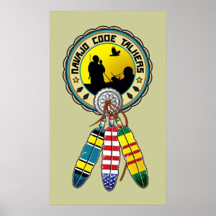 Póster Veterano de Vietnam - oradores nativos do código