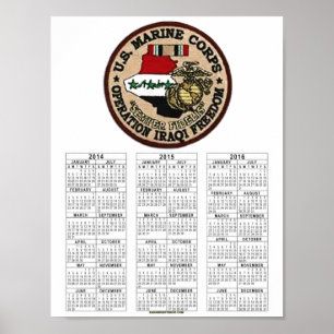PÓSTER VETERANO DO USMC IRAQUE