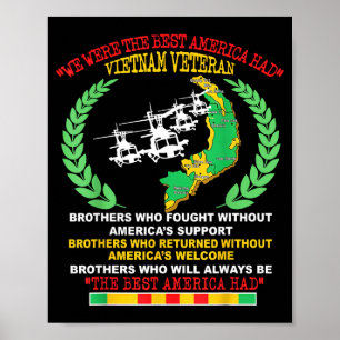 Poster Veterano do Vietnã Nós Éramos Os EUA Tinha Helicóp