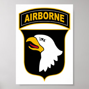 Poster Veterano Militar da 101ª Divisão Aerotransportada