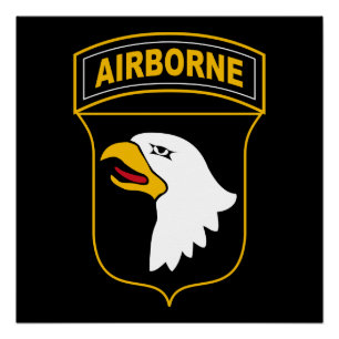 Póster Veterano militar da 101ª Divisão Aerotransportada