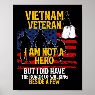 Poster Veterano Vietnã, Eu Não Sou Herói, Veterano