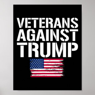 Poster Veteranos Contra Trump Anti-trump Veteranos Contra
