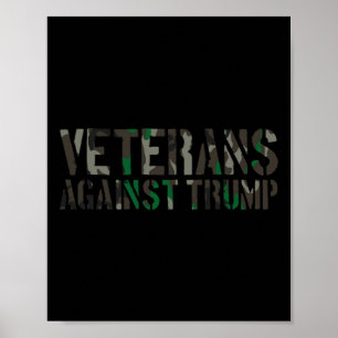 Poster Veteranos Contra Trump Anti-trump Veteranos Contra