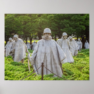 Póster Veteranos de Guerra da Coreia memoráveis