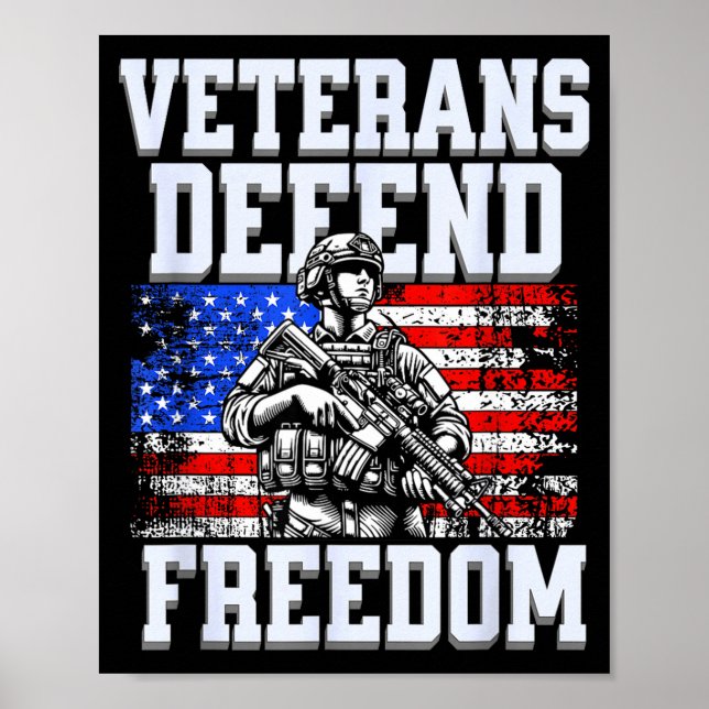 Poster Veteranos defendem a liberdade do nosso exército p (Frente)