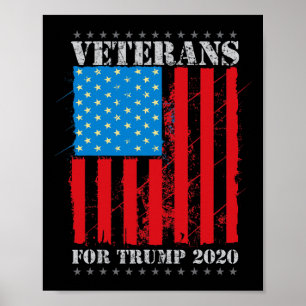 Poster Veteranos Para Apoiadores Republicanos Militares T