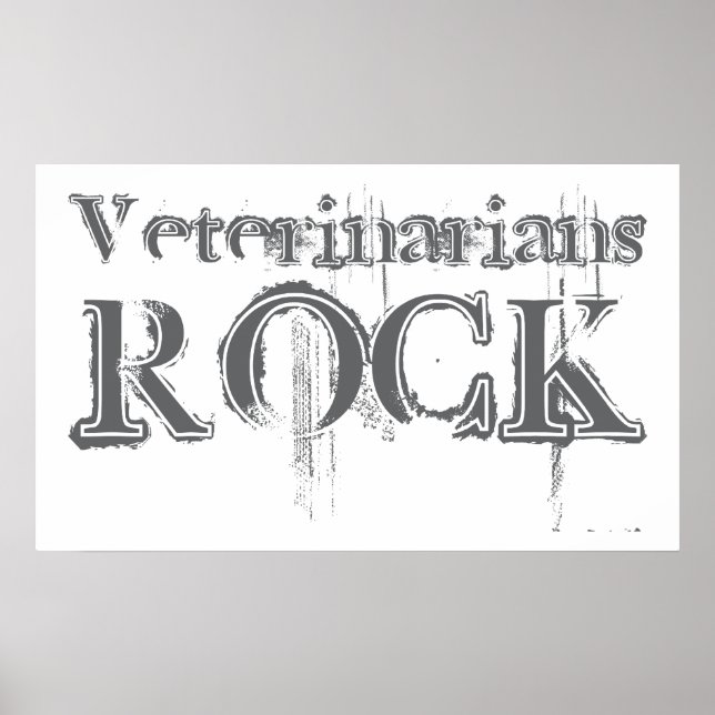 Poster Veterinarians Rock (Frente)