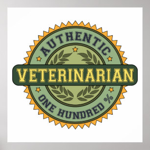 Poster Veterinário autêntico