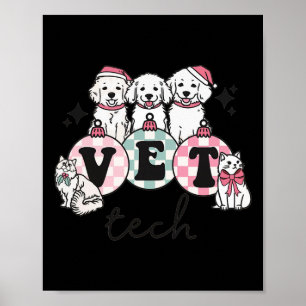 Poster Veterinário de Natal da Vet Tech Especialista em A