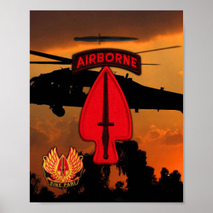 Póster Véteros da Ops Especial da USASOC vets lrrrps lrrr