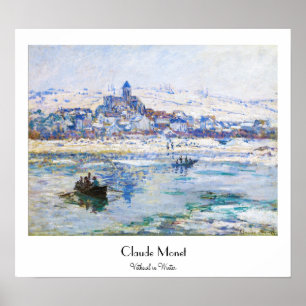 Póster Vetheuil no inverno Claude Monet
