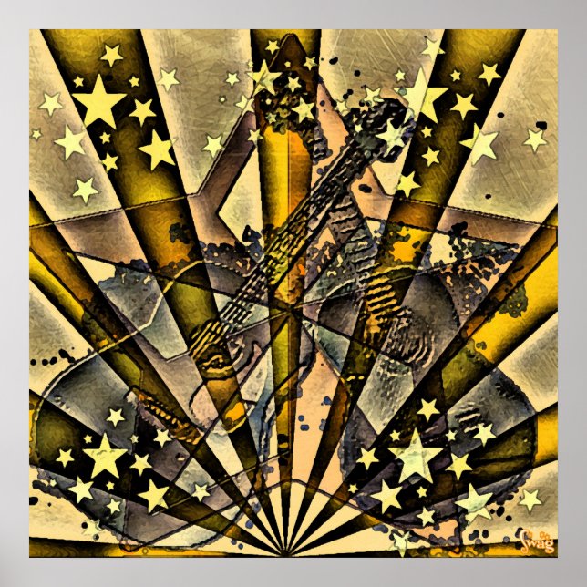 Poster Vetor Guitars (Frente)