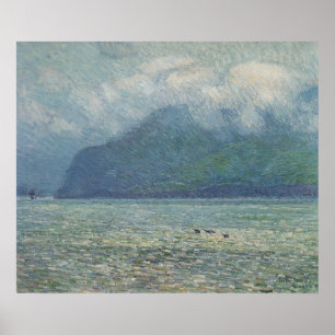 Póster Véu de prata e Golden Gate por Childe Hassam