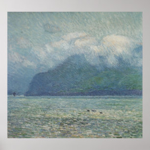 Póster Véu de prata e Golden Gate por Childe Hassam