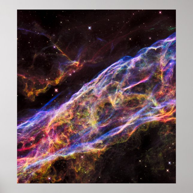 Poster Véu Nebula Supernova Restante (Frente)