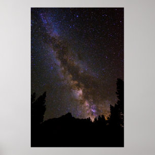 Póster Via Láctea estrelada, Califórnia