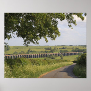 Póster Viaduto de Harringworth, Rutland.  Igualmente