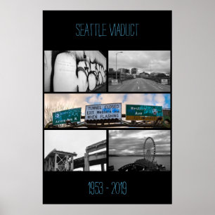 Poster Viaduto de Seattle comemorativo