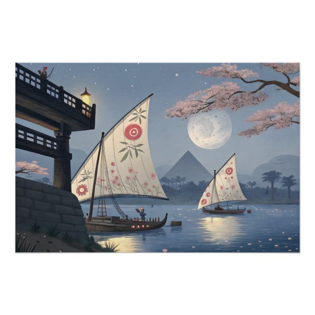 Póster Viagem à Lua: Velas Florais (Frente)