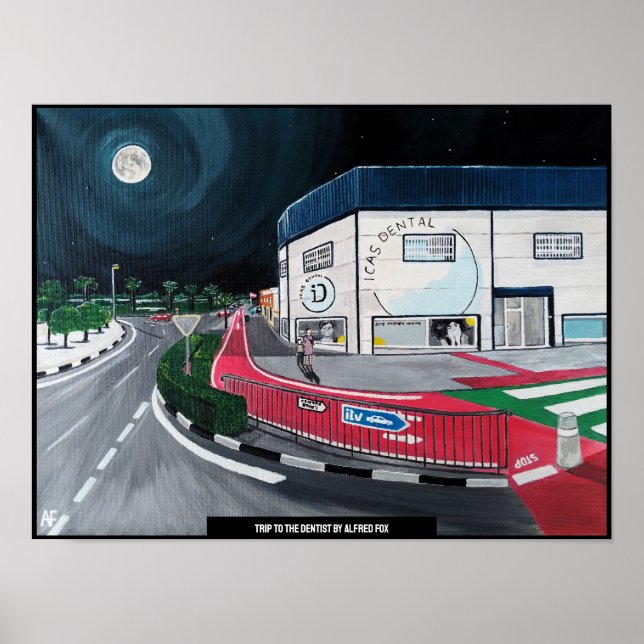 Poster Viagem à pintura de dentista por Alfred Fox (Frente)