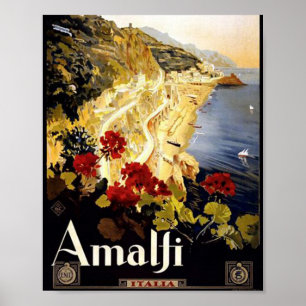 Poster Viagem Amalfi Italia