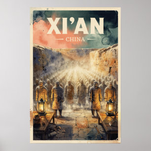Poster Viagem Antiga Xi'an China