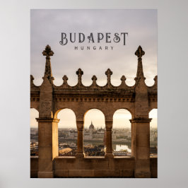 Poster Viagem ao Bastião do Pescador Budapeste Hungria