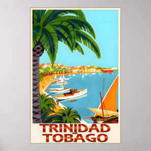 Poster Viagem ao Caribe Meridional de Trinidad e Tobago
