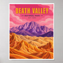 Viagem ao Parque Nacional Death Valley Vintage