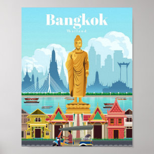 Poster Viagem Art Viagem Para Bangkok