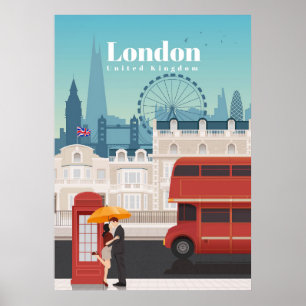 Poster Viagem Art Viagem to London Inglaterra