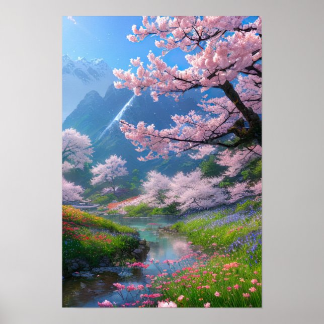 Poster Viagem através da Cherry Blossom Bliss (Frente)