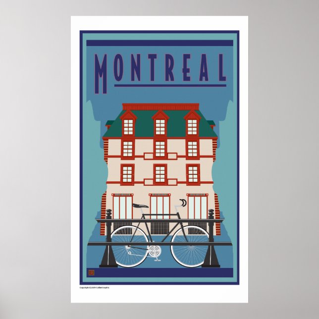 Póster VIAGEM-Canadá-Montreal (Frente)