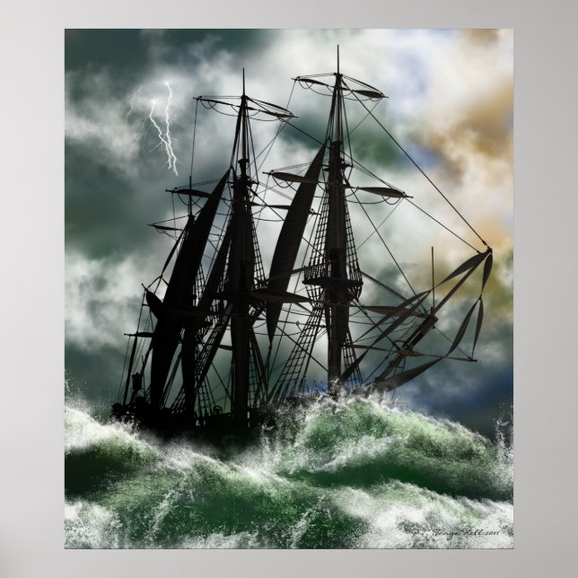 Poster Viagem - Columbus À Vela Do Oceano (Frente)