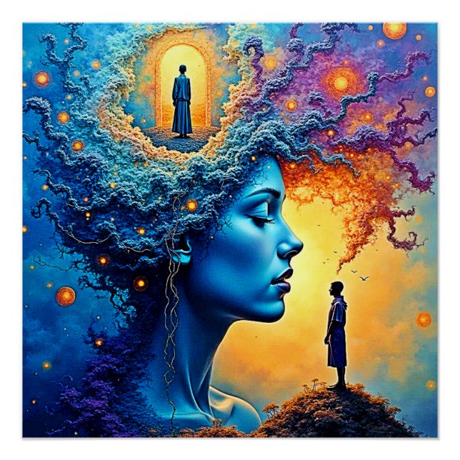 Póster Viagem Cósmica Recente (Frente)