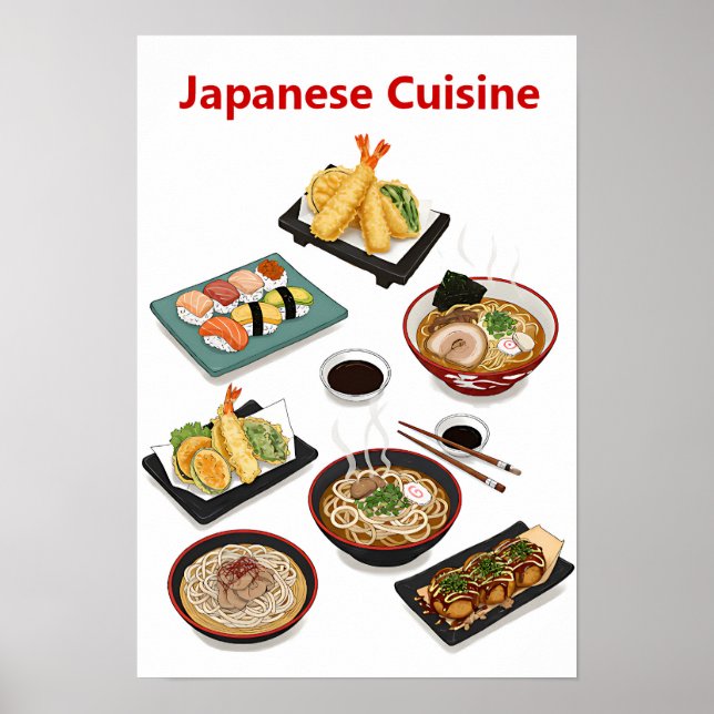 Poster Viagem Culinária Através Da Cuisina Japonesa (Frente)